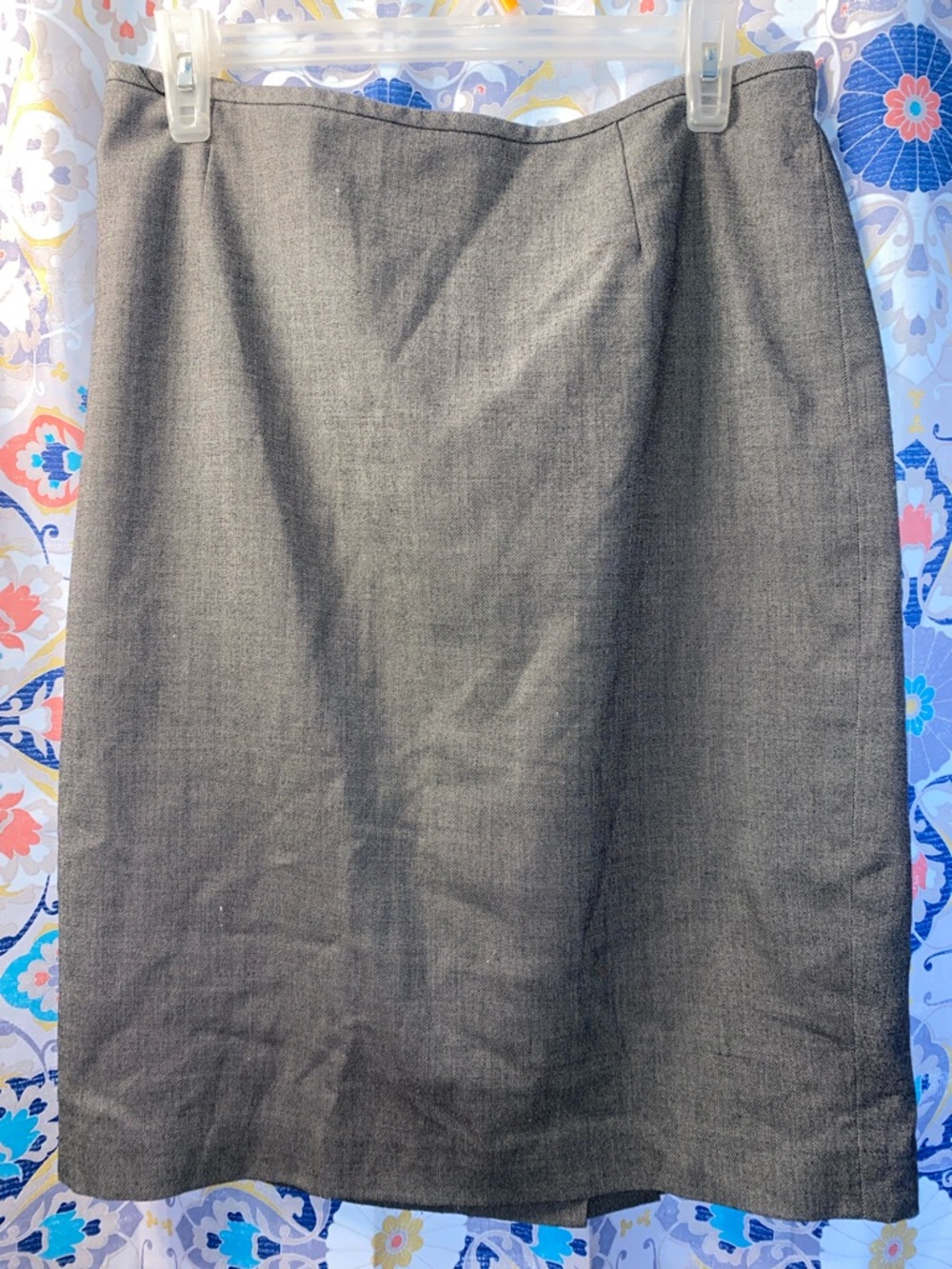 Calvin Klein Charcoal Gray Pencil Skirt